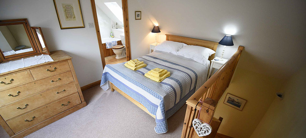 Our self catering accommodation in Glenhinnisdal is en suite were excellent modern facilities