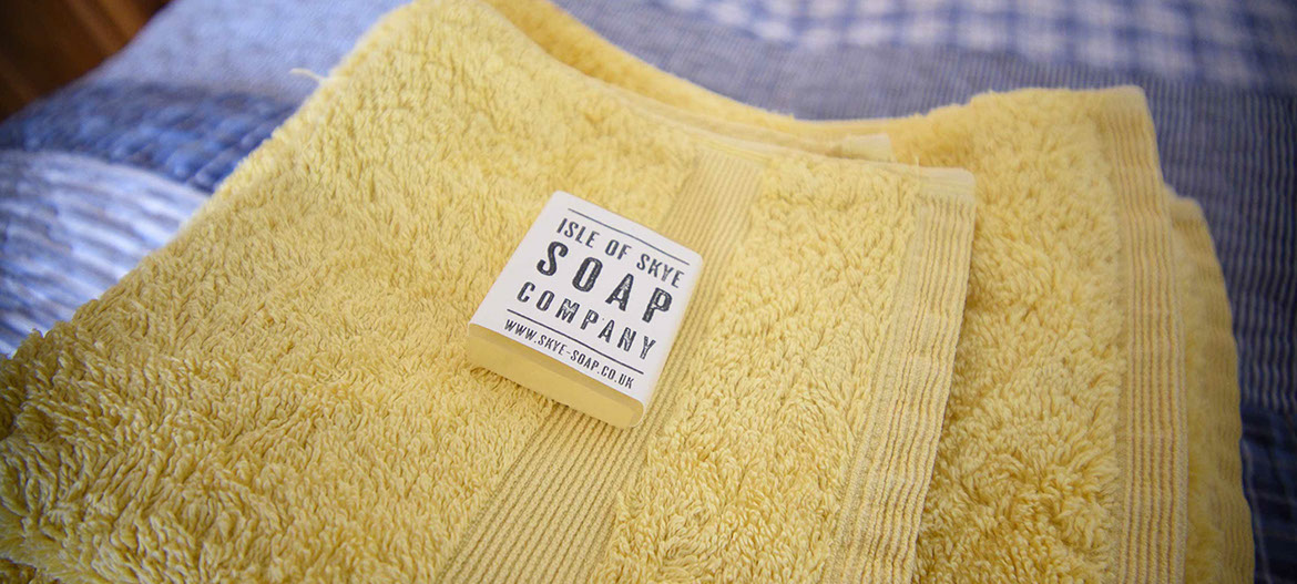 Our self catering accommodation on the Isle of Skye offers complimentary soap to guests