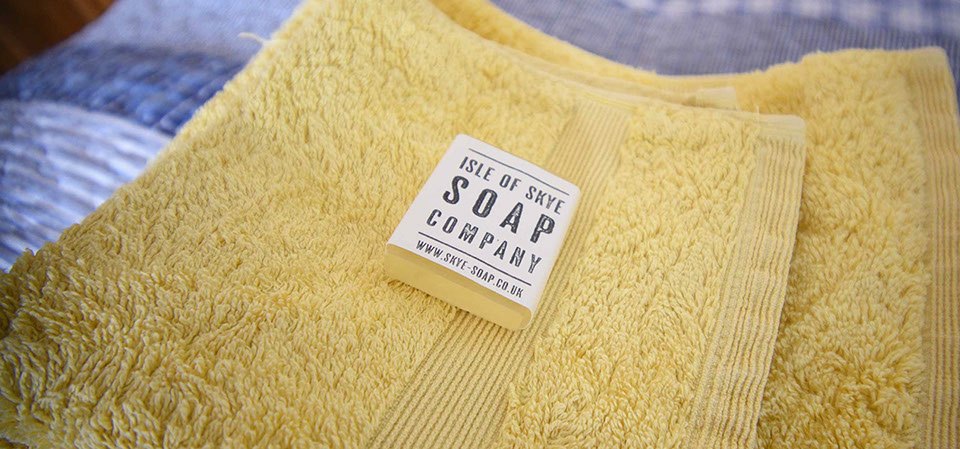 Our self catering accommodation on the Isle of Skye offers complimentary soap to guests