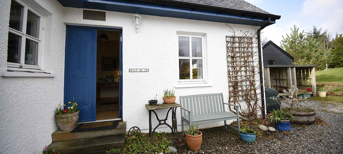 Half of Three self catering accommodation has a private entranc and great views